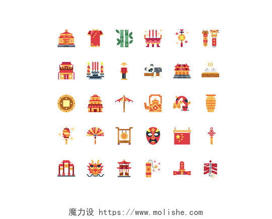 UI设计icon图标节日春节图标素材